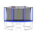 Premium 12FT Outdoor Backyard Trampoline For Kids And Adults With Basketball Hoop And Safety Enclosure (SAK15723)