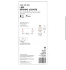 12Ft SmartYard Battery Operated Metal Indoor Integrated LED String Lights 10-Light