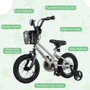 14 Inch Kids Bike Adjustable with Transparent Chain Cover for 4-5 Years Old