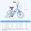 14 Inch Kids Bike with Adjustable Handlebar and Seat for 3-5 Year Old by LJGDeals