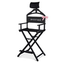 Byootique Makeup Directors Chair 28in.Tall Highback with Headrest Options