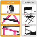 Byootique Makeup Directors Chair 28in.Tall Highback with Headrest Options