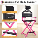 Byootique Makeup Directors Chair 28in.Tall Highback with Headrest Options