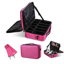 Byootique Portable Oxford Makeup Artist Soft Train Bag Case 13x9x4"