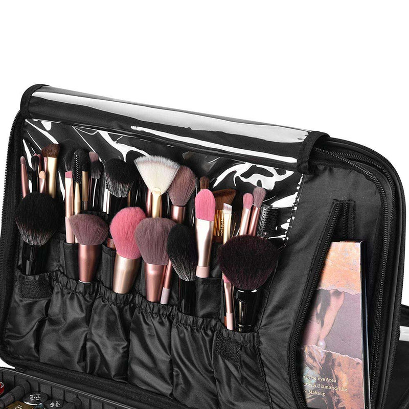 Yescom Portable Makeup Artist Soft Train Bag Case 16x11x7"