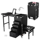 Byootique Pedicure Cart with Footrest Portable Trolley with Drawers