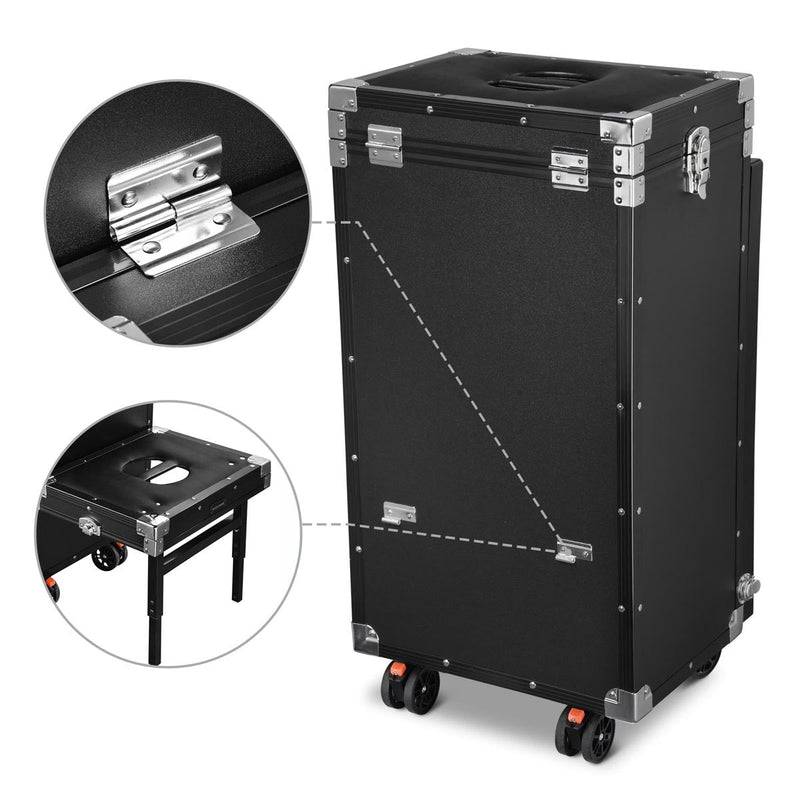 Byootique Pedicure Cart with Footrest Portable Trolley with Drawers