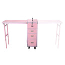 Byootique Makeup Artist Nail Tech Travel Case Workstation (Lefty & Righty) Pink