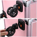 Byootique Makeup Artist Nail Tech Travel Case Workstation (Lefty & Righty) Pink