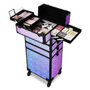 Byootique 4 in 1 Rolling Makeup Case Aluminum Keylock