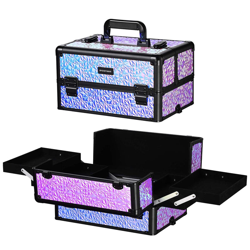 Byootique 4 in 1 Rolling Makeup Case Aluminum Keylock