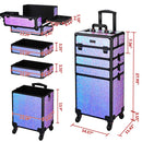 Byootique 4 in 1 Rolling Makeup Case Aluminum Keylock