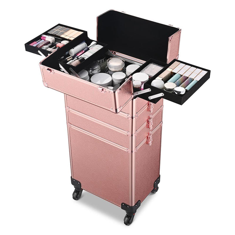 Byootique 4in1 Rolling Makeup Case Rose Gold