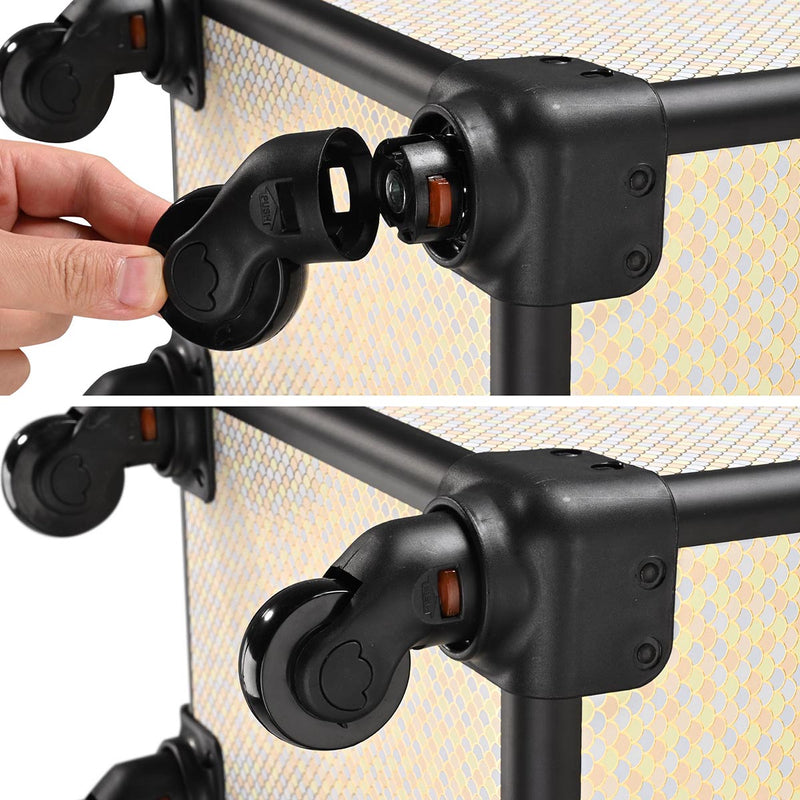 Byootique Rolling Makeup Case Art Deco Artist Travel Case