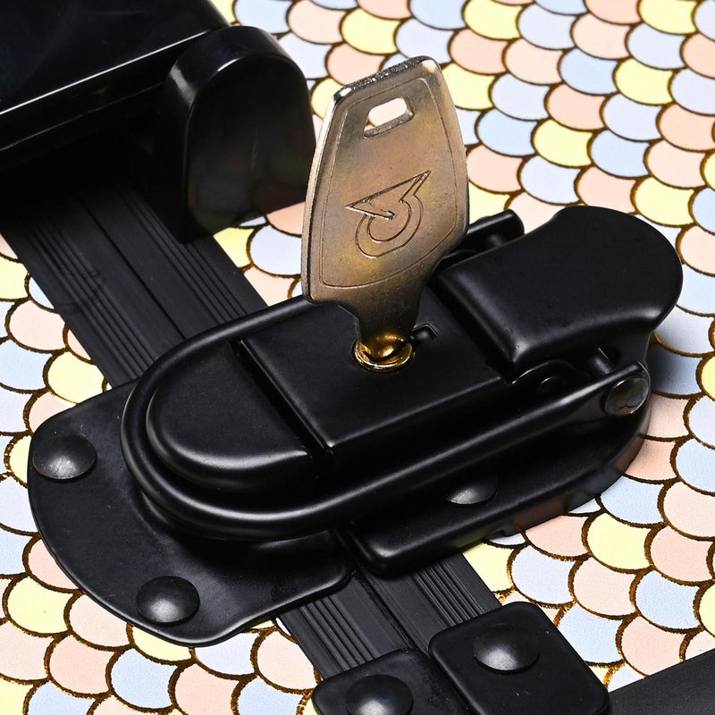 Byootique Rolling Makeup Case Art Deco Artist Travel Case