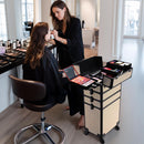 Byootique Rolling Makeup Case Art Deco Artist Travel Case