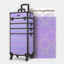 Byootique Rolling Makeup Case ForgetMeNot Artist Travel Case