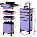 Byootique Rolling Makeup Case ForgetMeNot Artist Travel Case