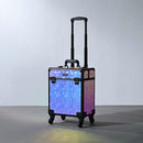 Byootique Mermaid Cosmetology Rolling Case Makeup Case