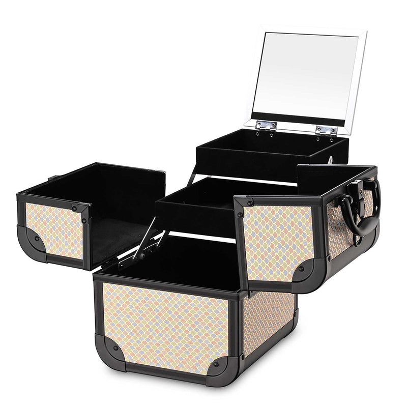 Byootique Art Deco Cube Makeup Box Cosmetic Case