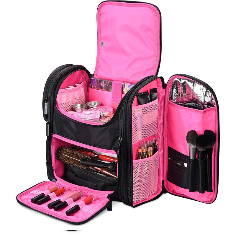 Byootique Pro Artist Makeup Barber Bag Backpack Travel