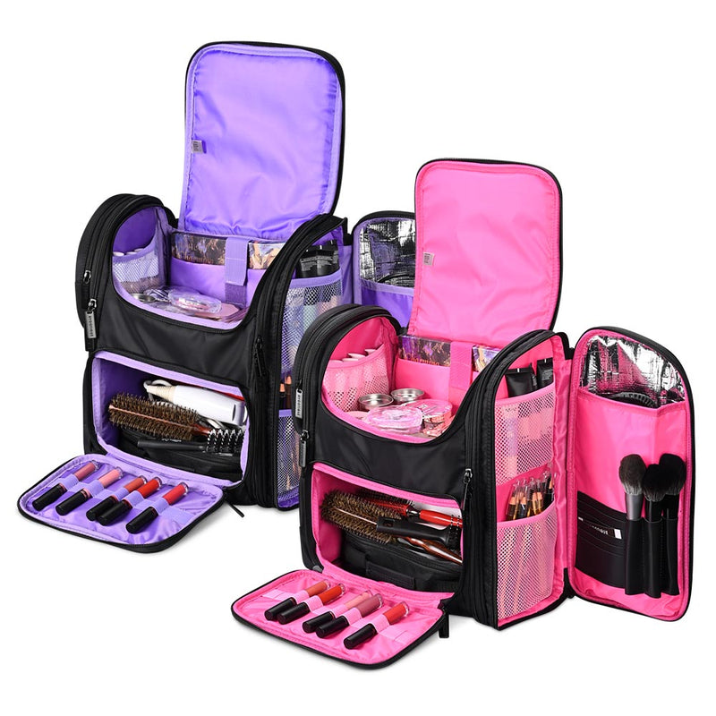 Byootique Pro Artist Makeup Barber Bag Backpack Travel