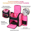 Byootique Hairdresser Nail Tech Rolling Case with Makeup Backpack