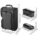 Byootique Rolling Makeup Backpack with 5 Clear Pouches