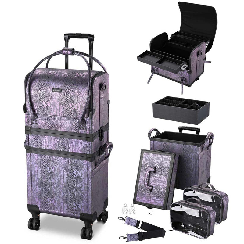 Byootique Makeup Artist Case on Wheels Hairstylist Case