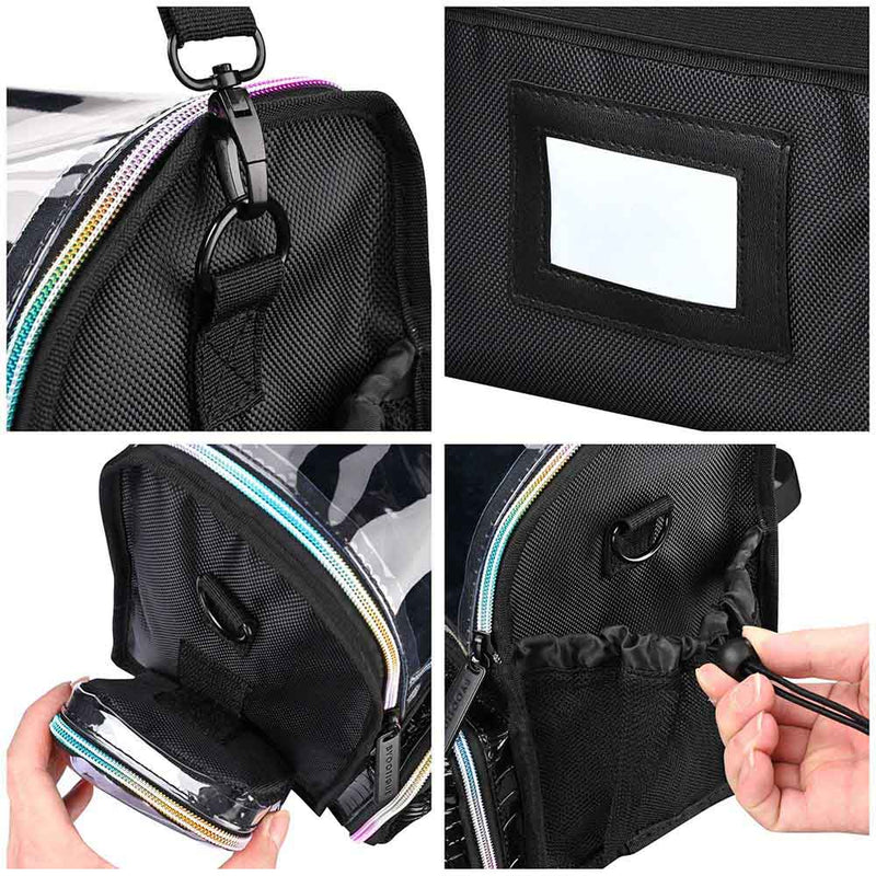 Byootique Travel Makeup Bag Stand-Up Makeup Brush Holder Bag