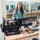 Byootique Travel Makeup Bag Stand-Up Makeup Brush Holder Bag