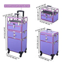 Byootique 2in1 Rolling Makeup Case Nail Polish Organizer Case