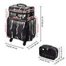 Byootique Hair Stylist Rolling Case Makeup Organizer 2-Tier