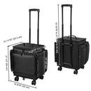 Byootique Hairdresser Suitcase on Wheels for Hairstylist Makeup Artist