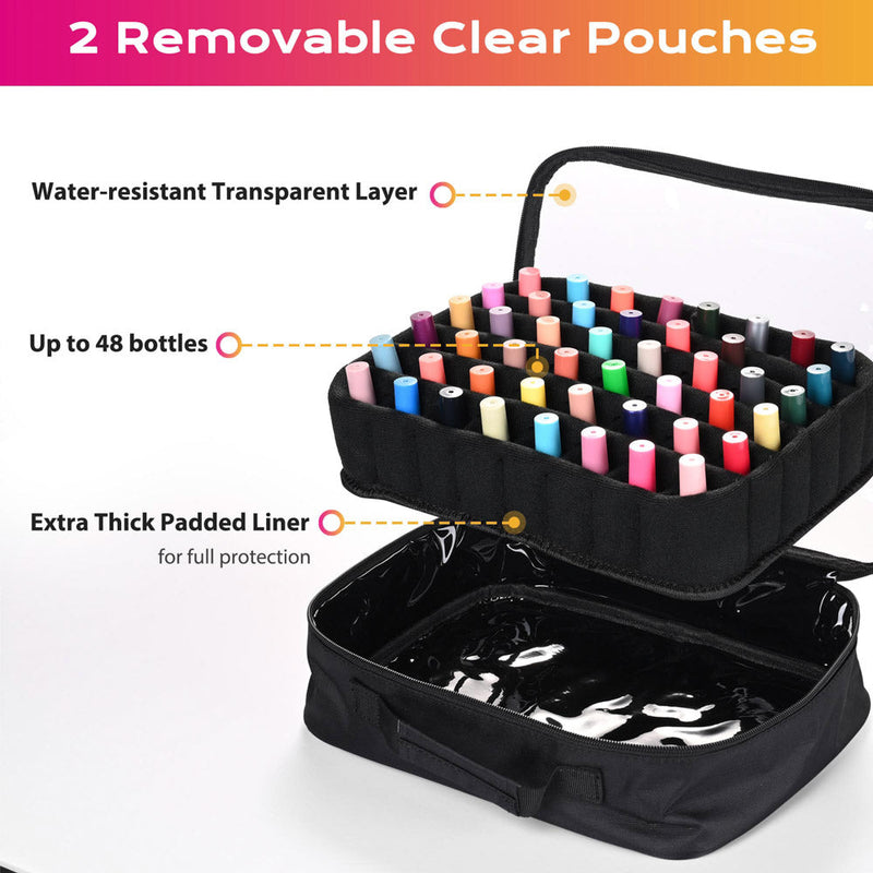 Byootique Hairdresser Nail Tech Rolling Case with Makeup Backpack