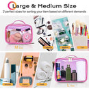 Byootique Clear Makeup Bags Travel Toiletry Pouch 2ct/pk