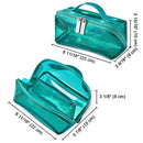 Byootique Sparkle Travel Cosmetic Bag with Compartments