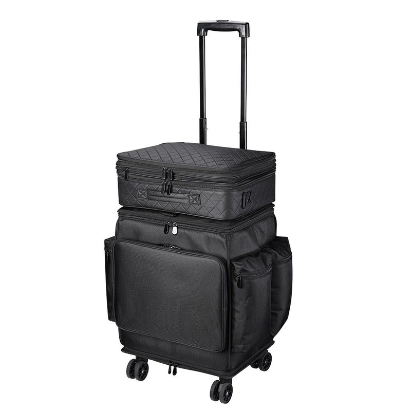 Byootique Hairdresser Suitcase on Wheels with Soft Train Bag Case