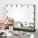 Byootique Hollywood Vanity Mirror 34x26 in Tabletop Wall Mount, Black