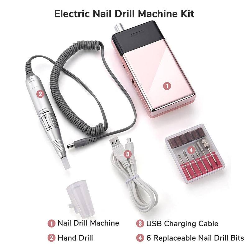 Yescom Electric Nail Drill File Manicure Machine Rechargeable