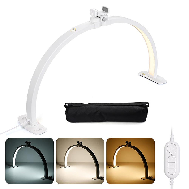 Yescom Half Moon Light Nail Table Lamp 29in 40W
