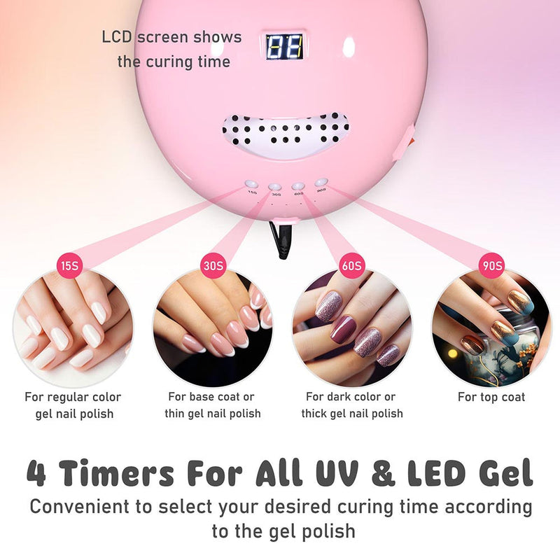 Yescom LED Lamp for Nails Dryer with LCD Display