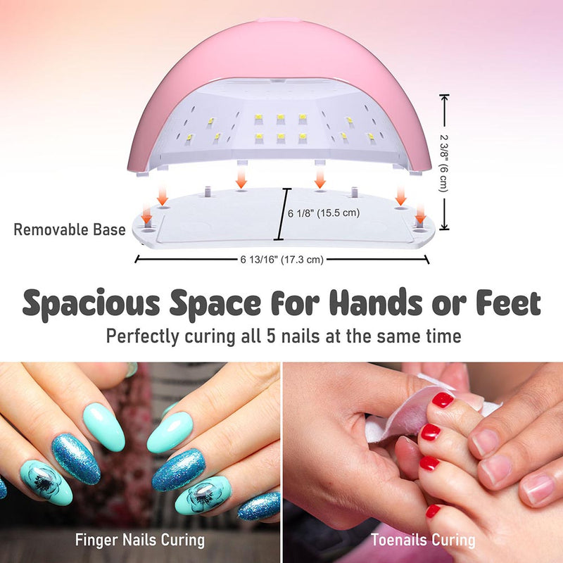 Yescom LED Lamp for Nails Dryer with LCD Display