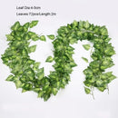 12pcs ivy green garland string – living room artificial plants by Decorbites