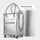 Byootique Shopper Bag with (5)Wheels & (3)Handles Rolling Grocery Tote