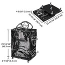 Byootique Shopper Bag with (5)Wheels & (3)Handles Rolling Grocery Tote