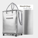 Byootique Shopper Bag with (5)Wheels & (3)Handles Rolling Grocery Tote