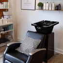 Yescom Salon Shampoo Bowl Hair Basin w/ Faucet Neck Rest Hair Trap