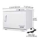 Yescom 23L Heated Towel Warmer UV Sterilizer Cabinet 2-Layer