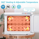 Yescom 23L Heated Towel Warmer UV Sterilizer Cabinet 2-Layer